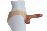 AŞK Fantazi CrossDressing Gerçekçi Dokuda Giyilebilir İçi Dolu Yapay Penis Realistik Strap-on Dildo
