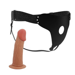 17,5 CM İçi Boş Testissiz Belden Bağlamalı Yapay Penis Dildo