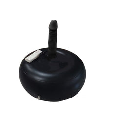 20 CM Realistik Dokulu Siyah İnflatable Pilates Toplu Vibratör Penis