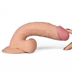 23 CM Geliştirilmiş Doku Ultra Yumuşak Titreşimli Realistik Penis - The Ultra Soft Dude