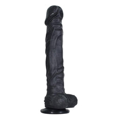 Aşk Şövalyesi 25 CM Et Dokusunda Süper Realistik Zenci Siyahi Dildo Penis
