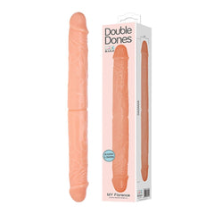 Double Dong 36 cm Çift Taraflı Realistik Dildo Anal Vajinal Penis