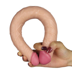 36,5 cm Lady Çift Taraflı Realistik Dildo Anal Vajinal Penis