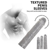 3'lü Uzatmalı Dolgulu Şeffaf Penis Kılıfı Set