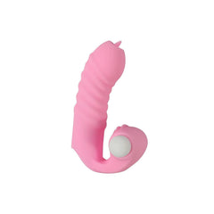 Mini Parmak Ucu Takılabilir Parmak Kılıf Vibratör Pembe