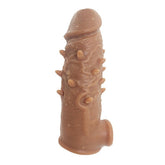 5 CM Uzatmalı Ultra Gerçekçi Dokuda Tırtıklı Benekli Realistik Penis Kılıfı
