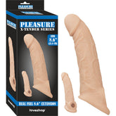 7,5 CM Uzatma Dolgulu Kalın Penis Kılıfı X Tender