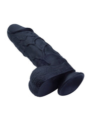 26cm Realistik Dildo | Siyah | Kalın | Anal & Vajinal | Medikal Silikon