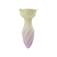 Telefon Kontrollü Gül Tasarımlı Spiral Görünümlü 360° Rotasyonlu Lüx Anal Vibratör