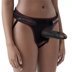 Belden Bağlamalı Ultra Yumuşak Gerçekçi Et Dokulu Testissiz Realistik Zenci Dildo Penis