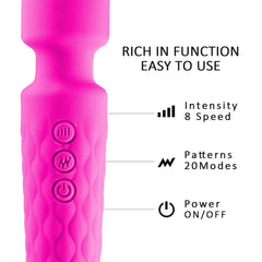 Bükülebilir Başlıklı Wand Vibratör Pembe