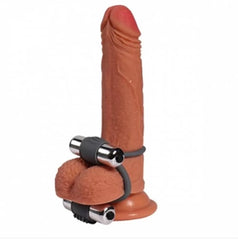 Çift Titreşimli Metal Kaliteli Silikon Penis Halkası