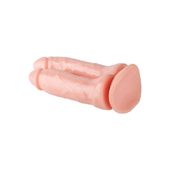 Ten Rengi Çift Uçlu Realistik TPE Dildo
