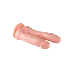 Ten Rengi Çift Uçlu Realistik TPE Dildo