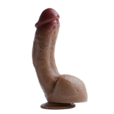 Cock Series 20 CM Ultra Yumuşak Dokulu Çift Katmanlı Damarlı Realistik Dildo Yapay Penis