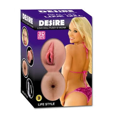 Desire Saçlı ve Titreşimli Realistik Şişme Bebek Kadın Manken