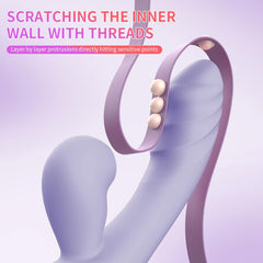 Emişli Curved Rabbit Vibratör Mor – Çift Uyarım, Emiş + Titreşim Teknolojisi, Şarjlı Vibrator