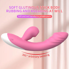 Emişli Curved Rabbit Vibratör Pembe – Çift Uyarım, Emiş + Titreşim Teknolojisi, Şarjlı Vibrator