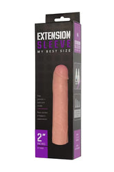 Extension Sleeve 5 Realistik Gerçekçi Dokuda Ayarlanabilir Uzunlukta Penis Kılıfı