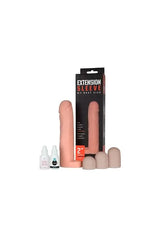 Extension Sleeve Realistik Gerçekçi Dokuda Ayarlanabilir Penis Kılıf Seti