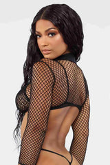 Fileli Fantazi Büstiyerli Seksi Sütyen Külot Takım