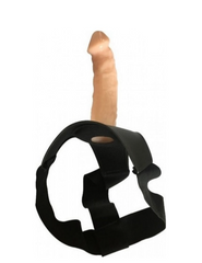 20 CM Hollow Extender 7 CM Dolgulu Uzatmalı İçi Boş Realistik Dokulu İçi Boş Belden Bağlamalı Dildo Strapon Penis