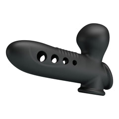 Airbag Penis Sleeve Hava Yastıklı Premium Zenci Siyahi Rengi Silikon Penis Kılıfı Crane