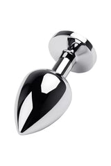Kırmızı Metal Taşlı Özel Mücevheratlı Büyük Boy Metal Anal Plug Tıkaç