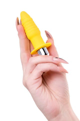 Limon Çiçeği Lancy Titreşimli Anal Vibratör Plug Sarı