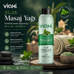 Viaxi Mentöllü Masaj Yağı 177ml – Serinletici & Ferahlatıcı