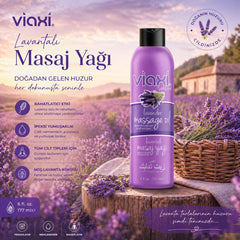 Viaxi Lavanta Aromalı Masaj Yağı 177ml – Rahatlayıcı & Nemlendirici