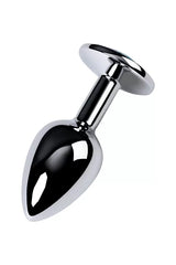 Mavi Metal Taşlı Özel Mücevheratlı Büyük Boy Metal Anal Plug Tıkaç