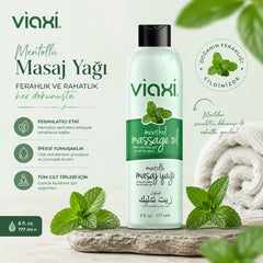 Viaxi Mentöllü Masaj Yağı 177ml – Serinletici & Ferahlatıcı