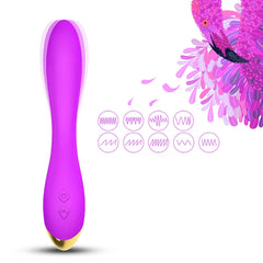 Mor Şarjlı Esnek G Spot Uyarıcı Çok Açılı Vibratör