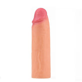 Nature Extender Ultra Gerçekçi 4.5 CM Dolgulu Premium Dokulu Ten Rengi Penis Kılıfı