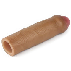 Nature Extender Sünnetsiz Ultra Gerçekçi 4.5 CM Dolgulu Premium Dokulu Melez Penis Kılıfı