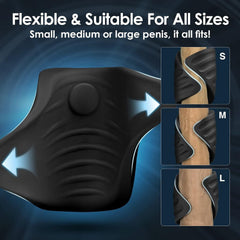 Telefon Kontrollü Ribbed Tunnel Titreşimli Stroker Mastürbatör