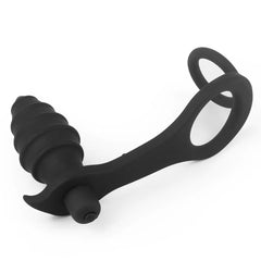 Penis Halkalı Prostat Uyarıcılı Penetrasyon Masajı Anal Plug Vibratör