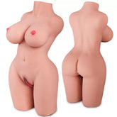 Premium Torso Masturbator Cherry - Büyük Boy Realistik Manken Anal Vajinal 2 in 1 Titreşimli Suni Vajina