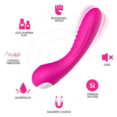 PRIME TOYS Brutal Manyetik Şarjlı G Nokta Uyarıcı Su Geçirmez Vibratör - Pembe