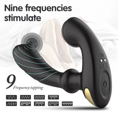 Su Geçirmez Prostat ve Anal Tapping Titreşimli Giyilebilir Masaj Vibratör
