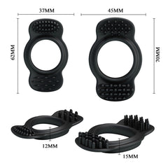 Silikon Penis Halkası – 2’li Set, Hijenık, Dayanıklı