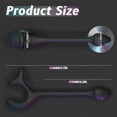 Şarjlı Esnek Testis Perine ve Prostat Uyarıcı Vibratör Testis Halkalı Penis Yüzüğü