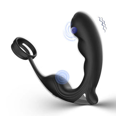 Şarjlı Perine ve Prostat Uyarıcı Vibratör Testis Halkalı Penis Yüzüğü