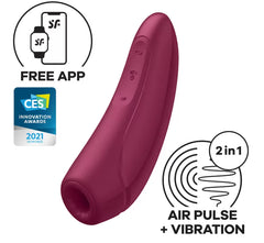 Satisfyer Curvy 1 Connect App Titreşimli Klitoris Emiş Güçlü 2 in 1 Vibratör