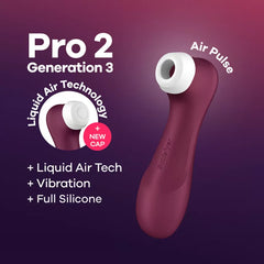 Satisfyer Pro 2 Generation 3 Sıvı Hava Teknolojili Meme Ucu ve Klitoris Emiş Vibratörü