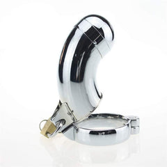Silver Özel Chastity Cage Kilit Penis Esaret Kafesi