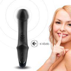Siyah Şarjlı Esnek G Nokta ve Klitoris Uyarıcı Yapay Penis Vibratör