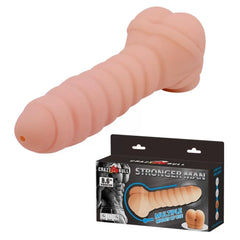 Stronger Man Titreşimli Yumuşak Realistik Mastürbatör & Penis Kılıf