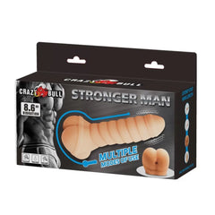 Stronger Man Titreşimli Yumuşak Realistik Mastürbatör & Penis Kılıf